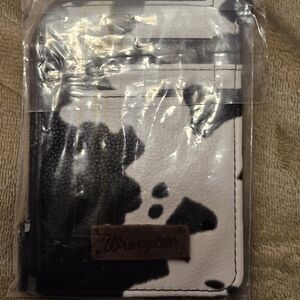 Wrangler Black & White Cowprint Wallet